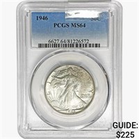 1946 Walking Liberty Half Dollar PCGS MS64