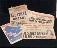 VINTAGE NEWS PAPERS 1942 / 1943