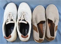 2 PAIR MENS CASUAL SHOES SIZE 10.5W*SPERRY*TOMMY B