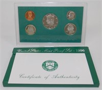1996 United States Mint Proof Set w/ COA