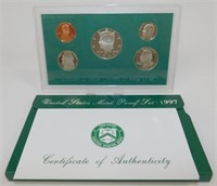 1997 United States Mint Proof Set w/ COA