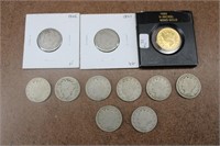 Collection of V Nickels w/ Gold 1883 V Nickel