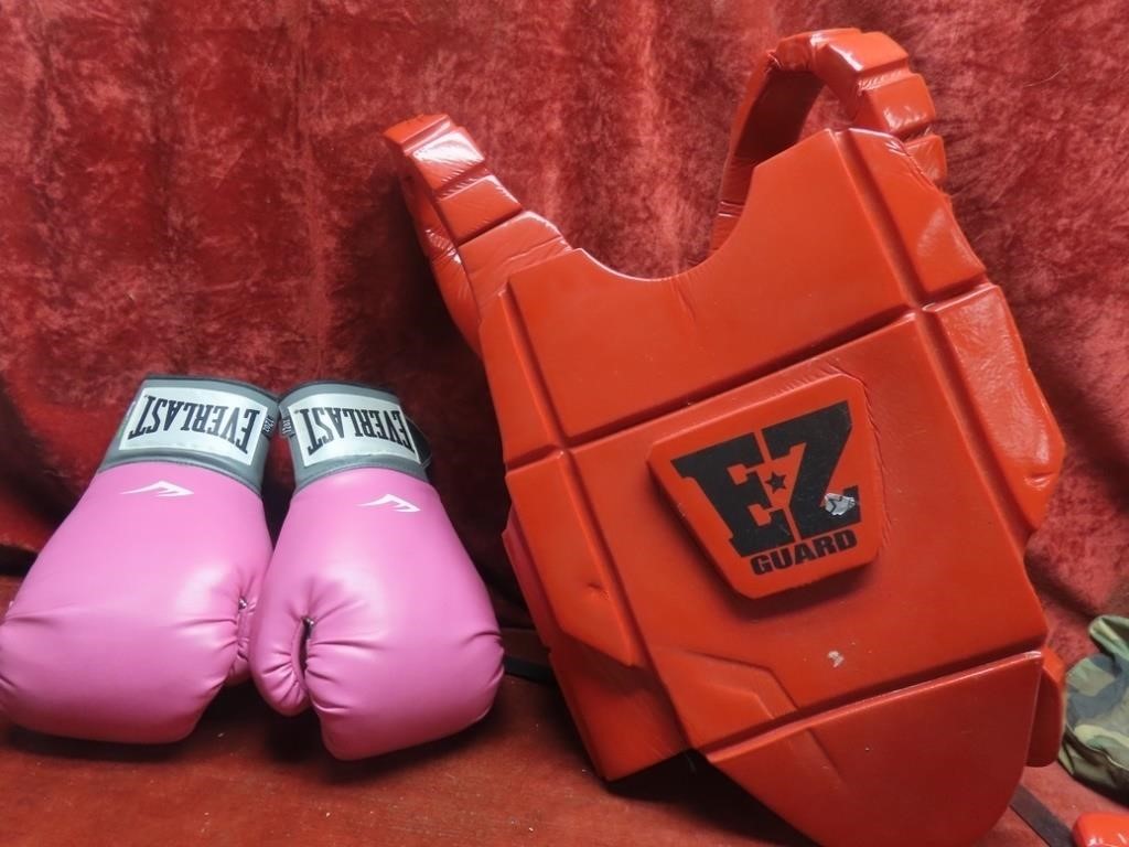 Pink Everlast Boxing gloves, E-Z Guard