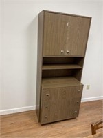 3-Drawer Storage Cabinet with Hutch Top