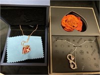 2 COSTUME NECKLACES IN ORIGINAL BOXES