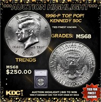 ***Auction Highlight*** 1996-d Kennedy Half Dollar