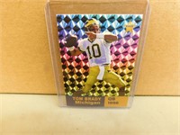 1996 Tom Brady Michigan Prism Rookie Card