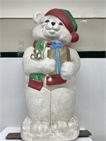 Blow mold Christmas bear