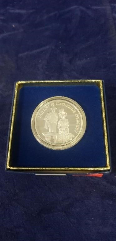 (1) Milton Hershey Commemorative Coin (1 Oz. .999