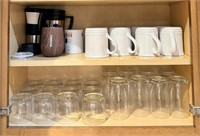 Cabinet Contents - Glasses, Mugs & More