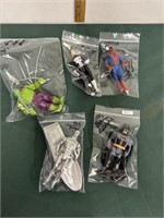 Vintage 1990s Super Heroes Lot w/weapons