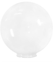 (2) White Acrylic Replacement Globe - Cover for