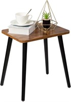 FORAOFUR Rectangular Wooden End Table