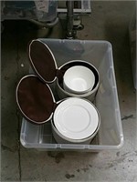 Tub of dishes by Roscher