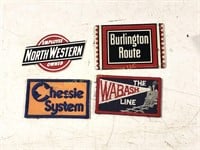 Lot of Four Railroad Patches and Plates