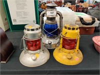 3 Vintage lanterns