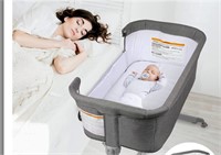 KoolaBaby Baby Bassinet, Bedside Sleeper (Grey)