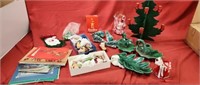 BOX OF VINTAGE CHRISTMAS