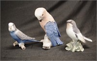 Three Bing and Grondahl (B&G) bird figures