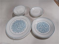 Corelle Six dinner plates,  six lunch plates,