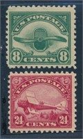 USA #C4 & #C6 MINT FINE-VF NH