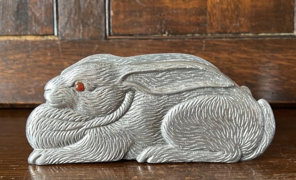 Arthur Court 1990 Rabbit Napkin Holder