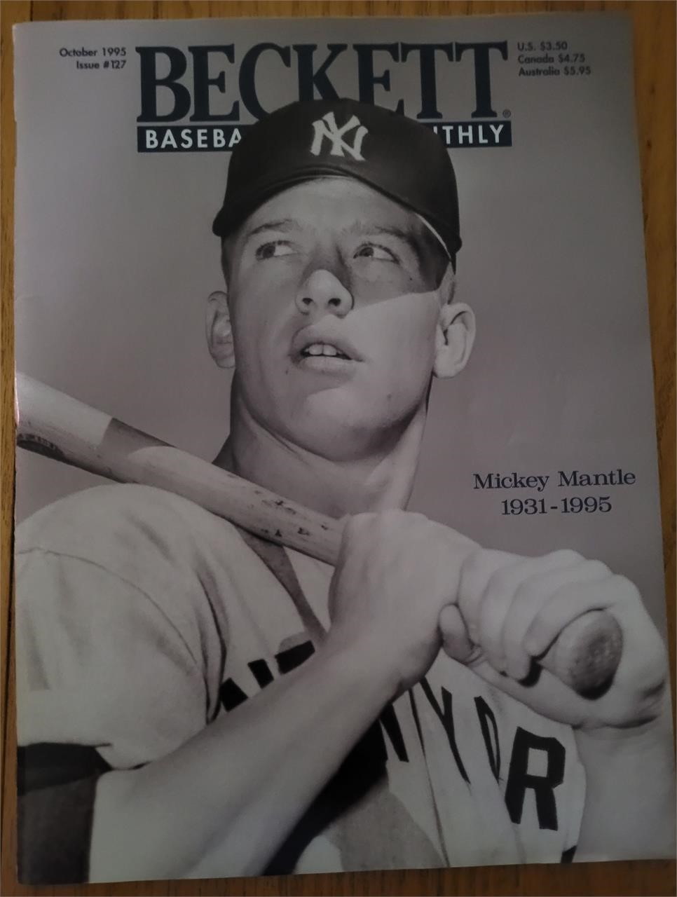 Mickey Mantle Tribute Beckett Monthly Price Guide