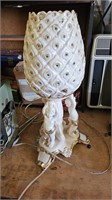 Unusual Lamp, may have had marbles on it