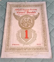 Vintage 1919 Official Souvenir Program of the