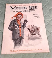 Vintage Motor Life Magazine January  1914
