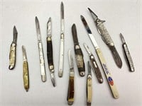 12pc Folding Knives, Pocket Knives