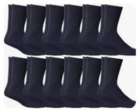 Yacht & Smith 12 Pairs Mens Cotton Crew Socks,