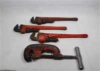 18" Jaws Pipe Wrenches and Large Pipe Cutter