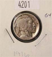 1916 Buffalo Nickel G4 Condition