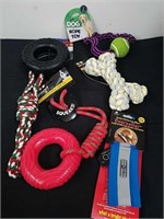 New durable pet toys and reflective over collar
