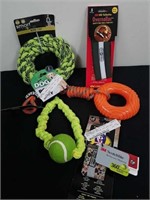 New rope toy, over collar, rubber rope toy, Rope