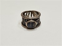 VINTAGE HALLMARKED RING & STONE