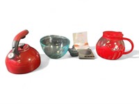 Pyrex Bowl, Tea Pot, Coffee Warmer And More
