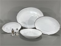 Fukagawa Arita Porcelain serving Dishes w/S&P