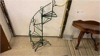 Plant Stand circular painted green