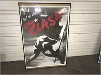 Framed The Clash Poster 3' x 2 '