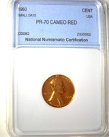 1960 Sm Date Cent NNC PR70 CAM RD