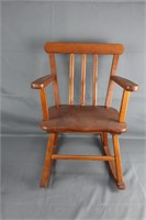 Small Vinatge Wooden Rocking Chair for Children