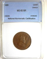 1909 Cent NNC MS60 BR Canada