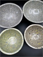 4 Vintage Melamine Confetti Bowls