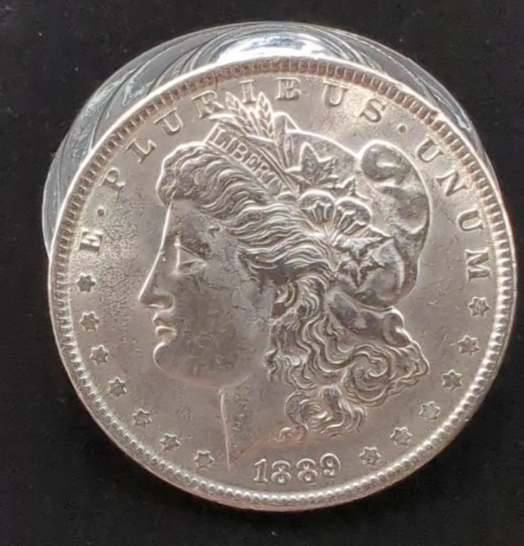 1889 Morgan Silver Dollar 90% Silver Minted in