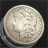 1879 Morgan Silver Dollar 90% Silver Minted in