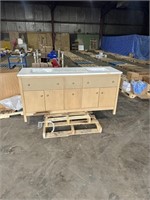 73"x22-1/2"x35-1/2" Double Sink Vanity