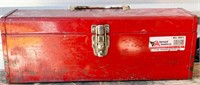 Red Metal Vermont  American Tool Box W/Tools