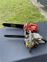 Two gas chainsaws non-tested